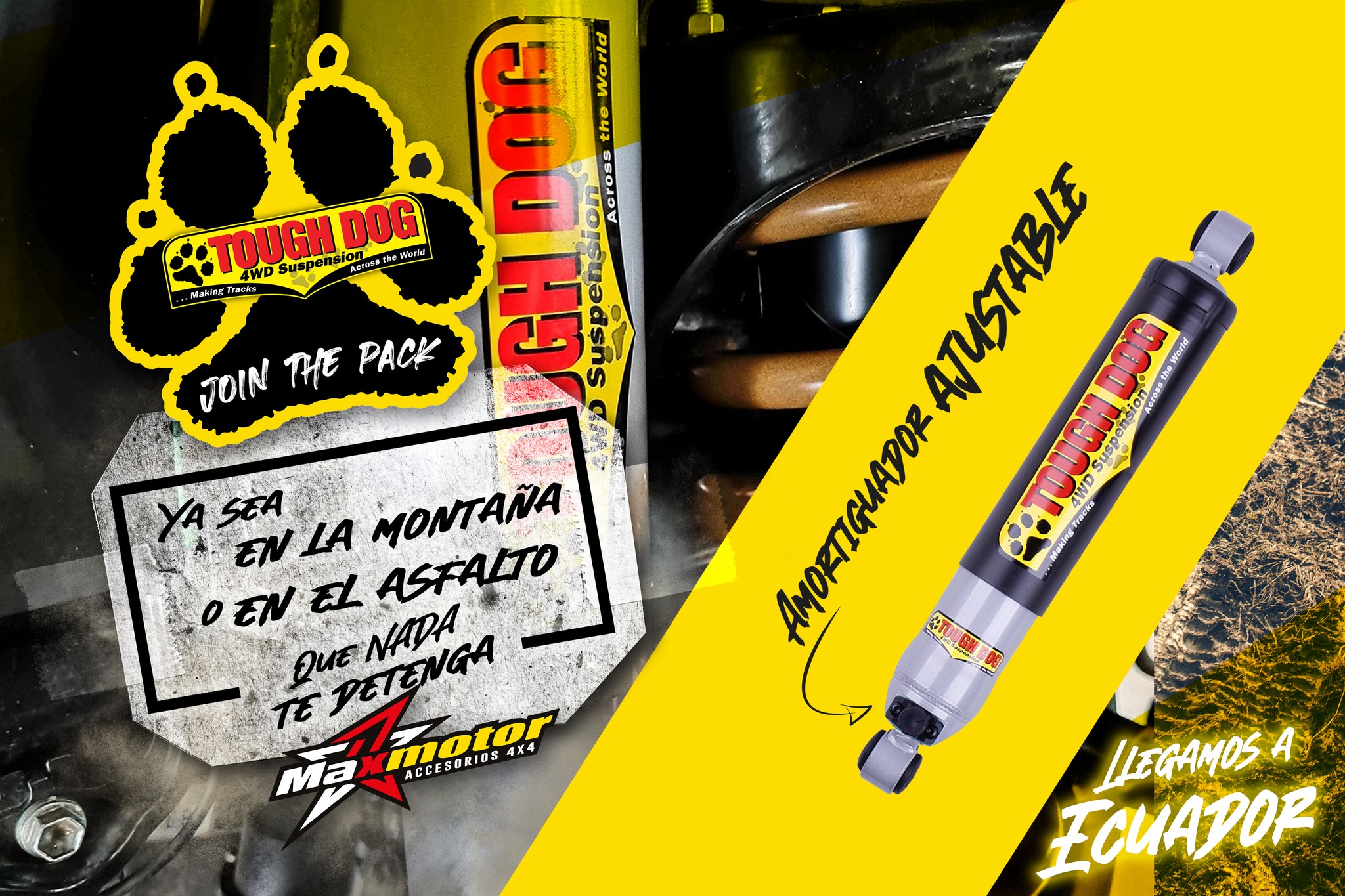 Página web de MaxMotor 4x4 desarrollada por Bullet Design